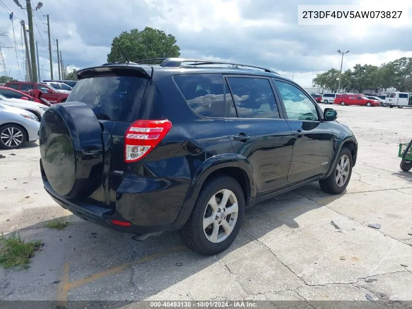 2010 Toyota Rav4 Limited VIN: 2T3DF4DV5AW073827 Lot: 40493130