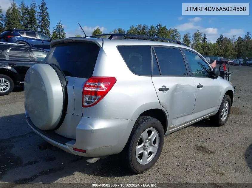 2010 Toyota Rav4 VIN: JTMKF4DV6A5024568 Lot: 40502586