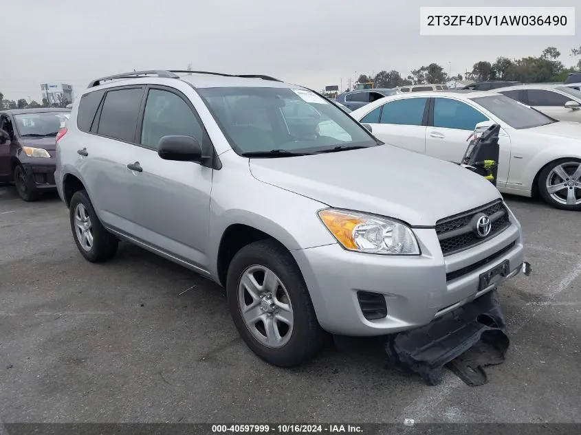 2010 Toyota Rav4 VIN: 2T3ZF4DV1AW036490 Lot: 40597999