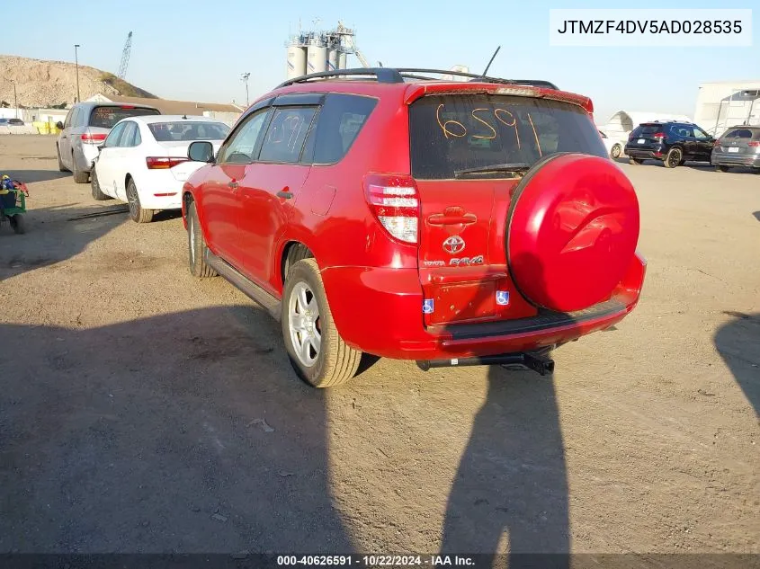 2010 Toyota Rav4 VIN: JTMZF4DV5AD028535 Lot: 40626591