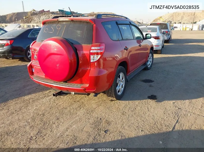 2010 Toyota Rav4 VIN: JTMZF4DV5AD028535 Lot: 40626591