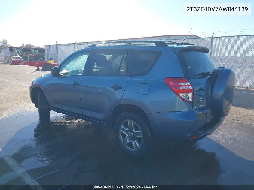 2010 Toyota Rav4 VIN: 2T3ZF4DV7AW044139 Lot: 40629383