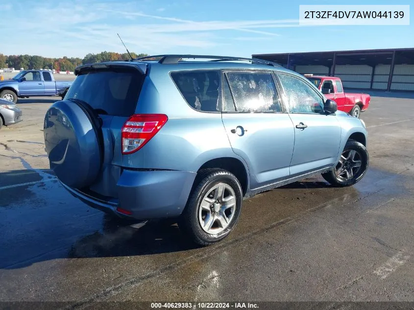 2010 Toyota Rav4 VIN: 2T3ZF4DV7AW044139 Lot: 40629383