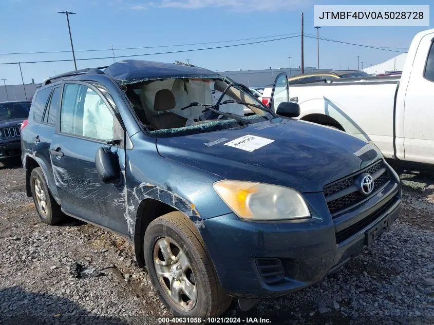 2010 Toyota Rav4 VIN: JTMBF4DV0A5028728 Lot: 40631058