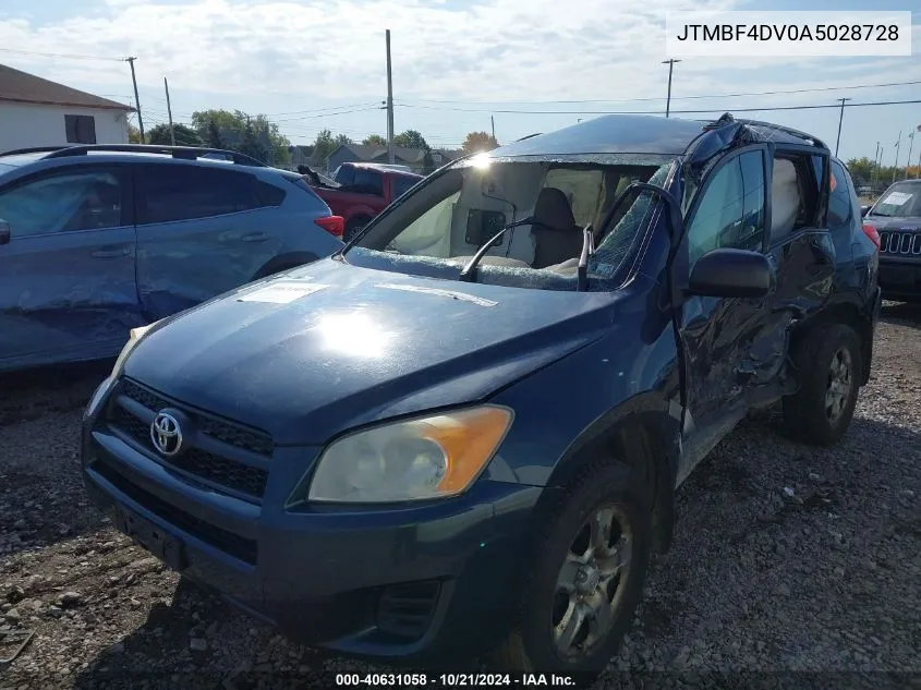 2010 Toyota Rav4 VIN: JTMBF4DV0A5028728 Lot: 40631058