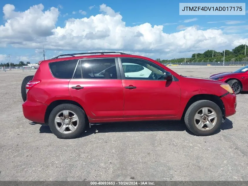 2010 Toyota Rav4 VIN: JTMZF4DV1AD017175 Lot: 40693653