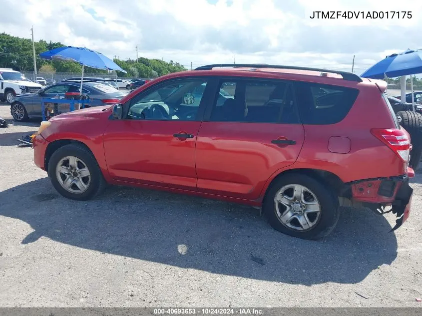 2010 Toyota Rav4 VIN: JTMZF4DV1AD017175 Lot: 40693653