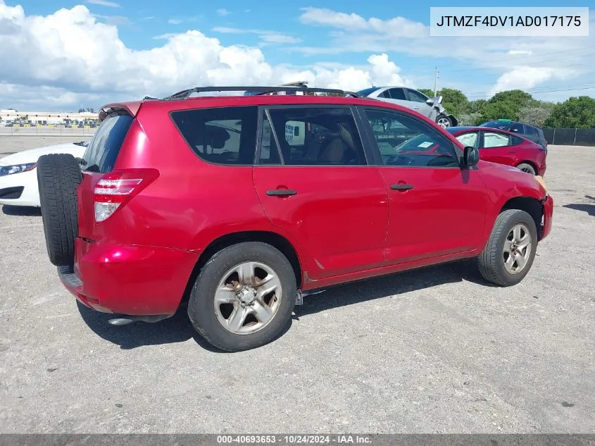 2010 Toyota Rav4 VIN: JTMZF4DV1AD017175 Lot: 40693653