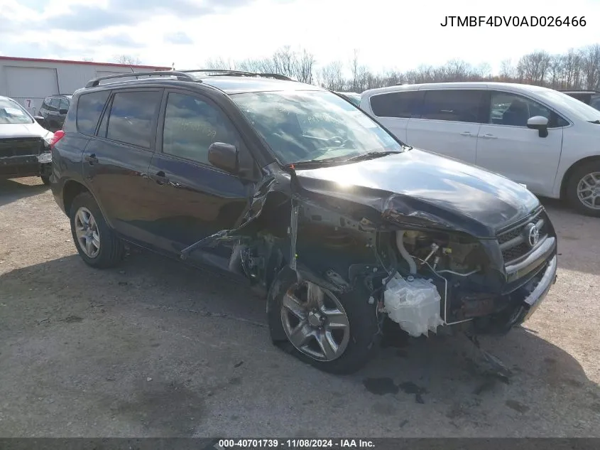 2010 Toyota Rav4 VIN: JTMBF4DV0AD026466 Lot: 40701739