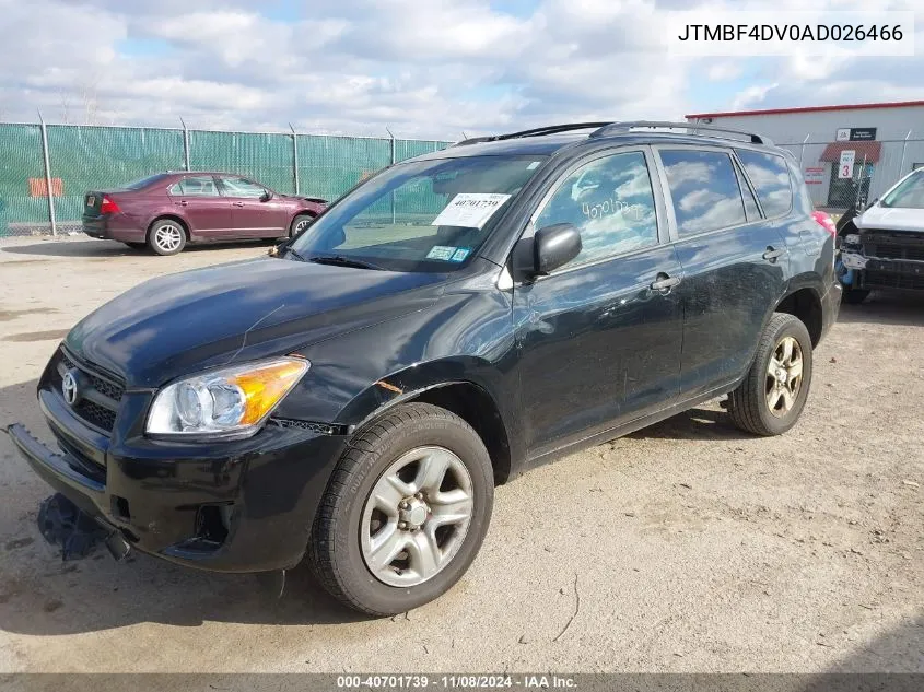 2010 Toyota Rav4 VIN: JTMBF4DV0AD026466 Lot: 40701739