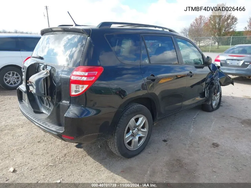 2010 Toyota Rav4 VIN: JTMBF4DV0AD026466 Lot: 40701739