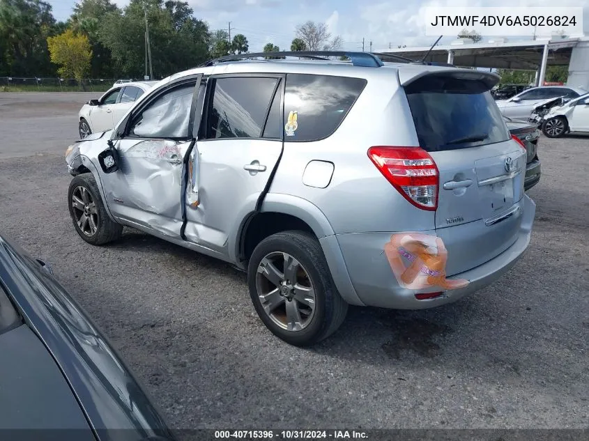 2010 Toyota Rav4 Sport VIN: JTMWF4DV6A5026824 Lot: 40715396