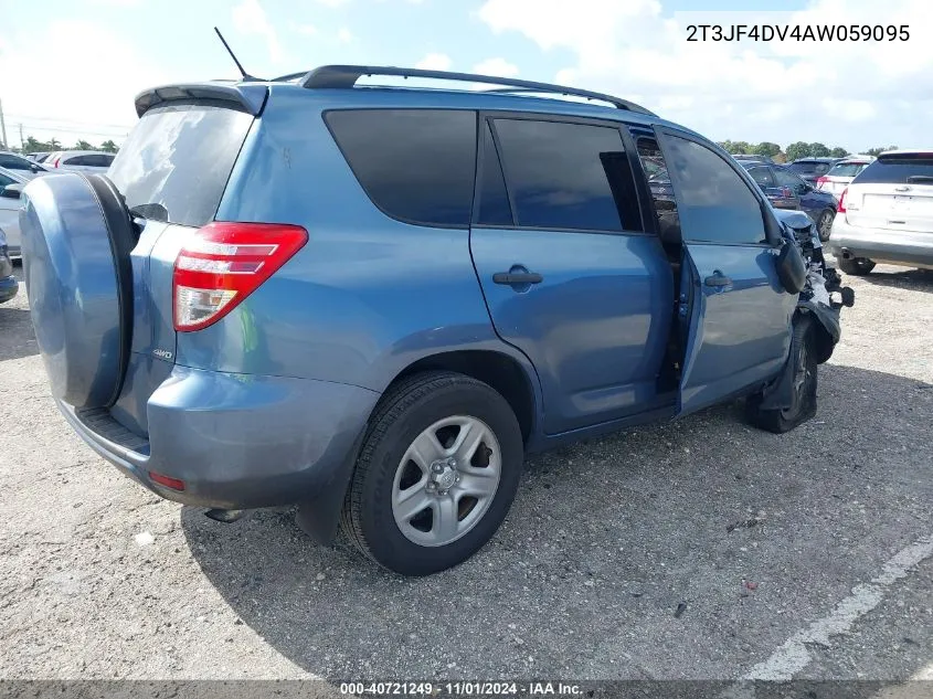 2010 Toyota Rav4 VIN: 2T3JF4DV4AW059095 Lot: 40721249