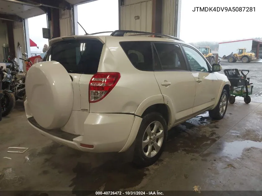 2010 Toyota Rav4 Limited VIN: JTMDK4DV9A5087281 Lot: 40726472