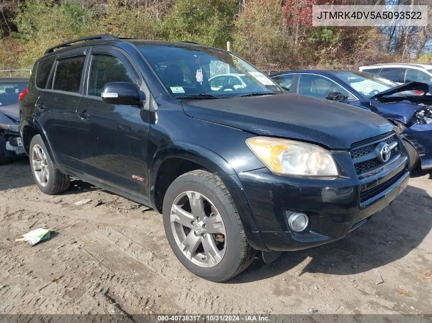 2010 Toyota Rav4 Sport VIN: JTMRK4DV5A5093522 Lot: 40738317