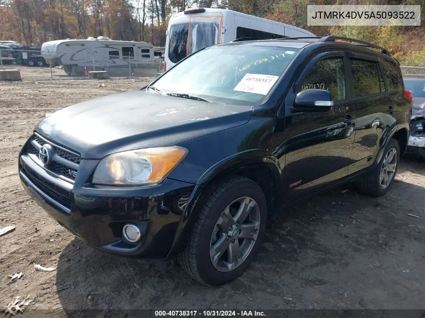 JTMRK4DV5A5093522 2010 Toyota Rav4 Sport