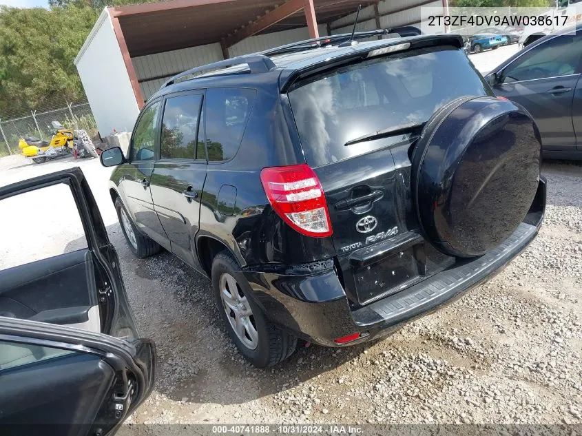 2010 Toyota Rav4 VIN: 2T3ZF4DV9AW038617 Lot: 40741888