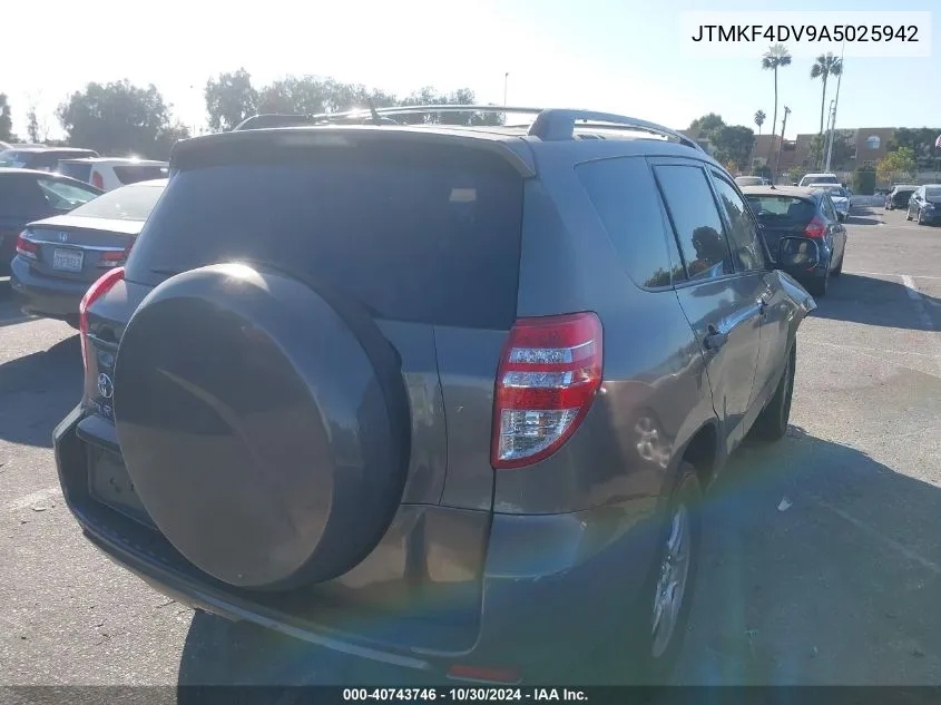 2010 Toyota Rav4 VIN: JTMKF4DV9A5025942 Lot: 40743746