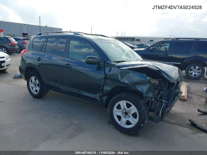 2010 Toyota Rav4 VIN: JTMZF4DV7A5024528 Lot: 40744210