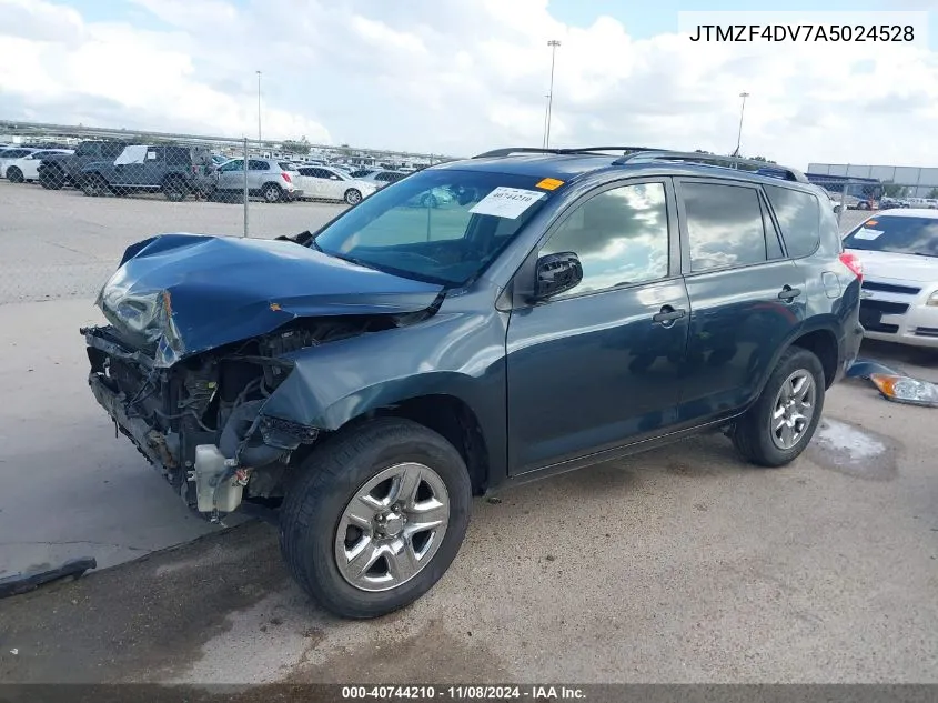 2010 Toyota Rav4 VIN: JTMZF4DV7A5024528 Lot: 40744210