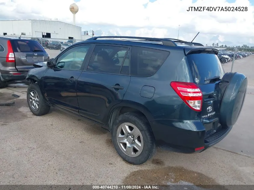 2010 Toyota Rav4 VIN: JTMZF4DV7A5024528 Lot: 40744210