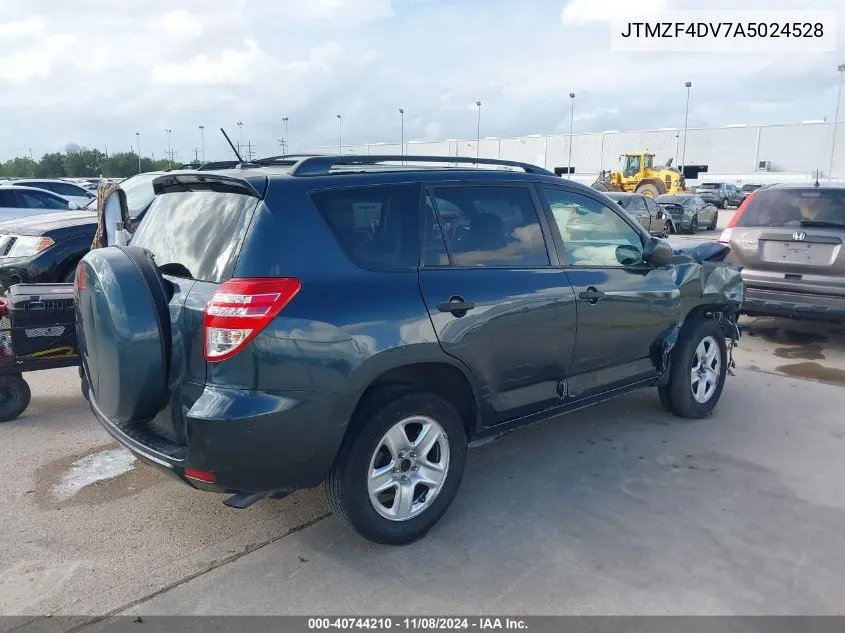 2010 Toyota Rav4 VIN: JTMZF4DV7A5024528 Lot: 40744210