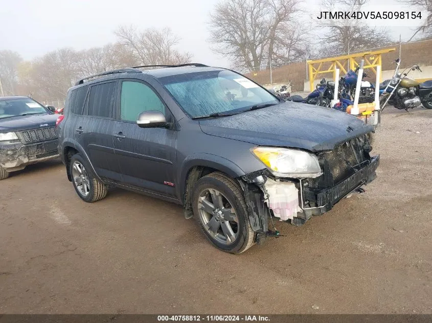 2010 Toyota Rav4 Sport VIN: JTMRK4DV5A5098154 Lot: 40758812