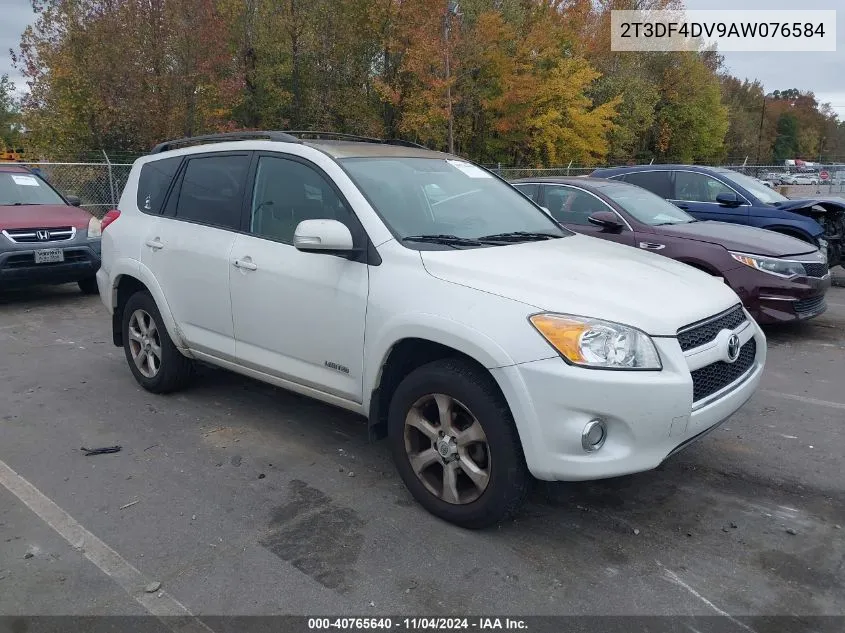 2010 Toyota Rav4 Limited VIN: 2T3DF4DV9AW076584 Lot: 40765640