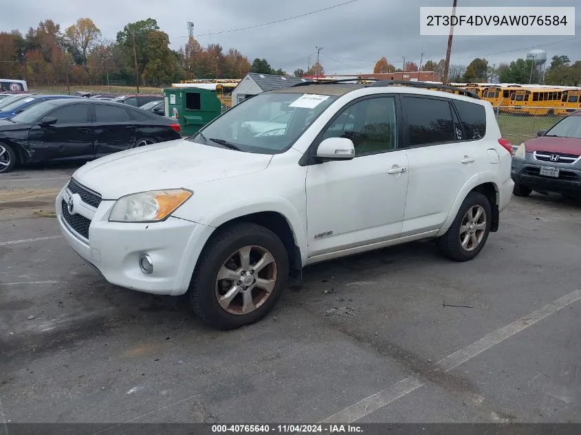 2010 Toyota Rav4 Limited VIN: 2T3DF4DV9AW076584 Lot: 40765640