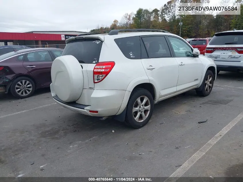 2010 Toyota Rav4 Limited VIN: 2T3DF4DV9AW076584 Lot: 40765640