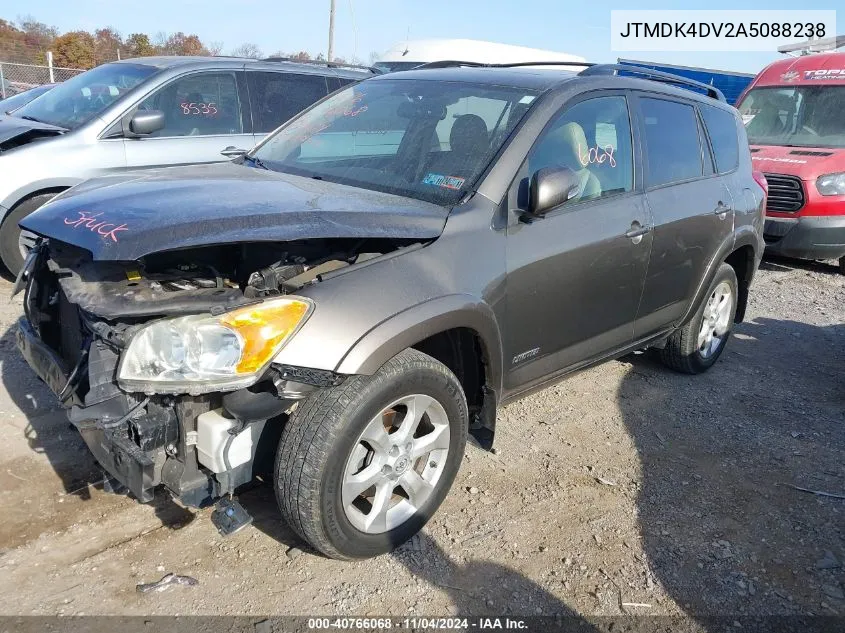 2010 Toyota Rav4 Limited VIN: JTMDK4DV2A5088238 Lot: 40766068