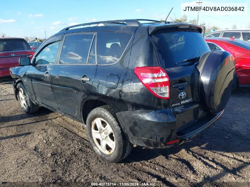 2010 Toyota Rav4 VIN: JTMBF4DV8AD036842 Lot: 40775714