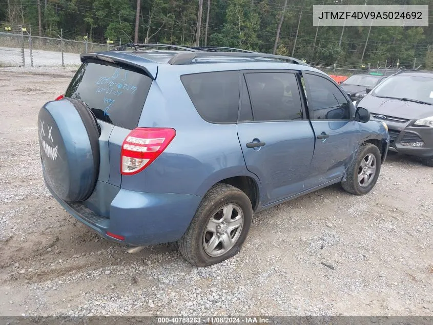 2010 Toyota Rav4 VIN: JTMZF4DV9A5024692 Lot: 40788263