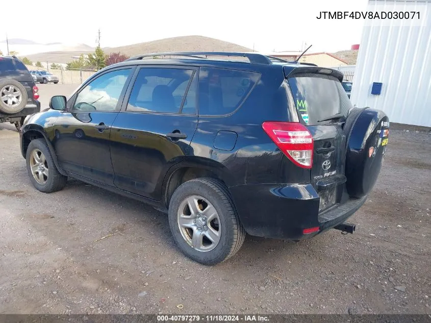 2010 Toyota Rav4 VIN: JTMBF4DV8AD030071 Lot: 40797279