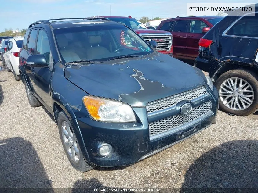 2010 Toyota Rav4 Limited VIN: 2T3DF4DVXAW054870 Lot: 40815247