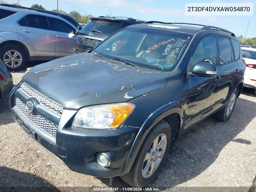 2010 Toyota Rav4 Limited VIN: 2T3DF4DVXAW054870 Lot: 40815247