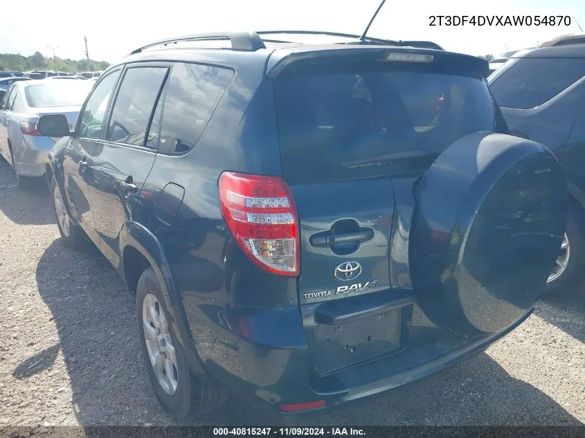 2010 Toyota Rav4 Limited VIN: 2T3DF4DVXAW054870 Lot: 40815247