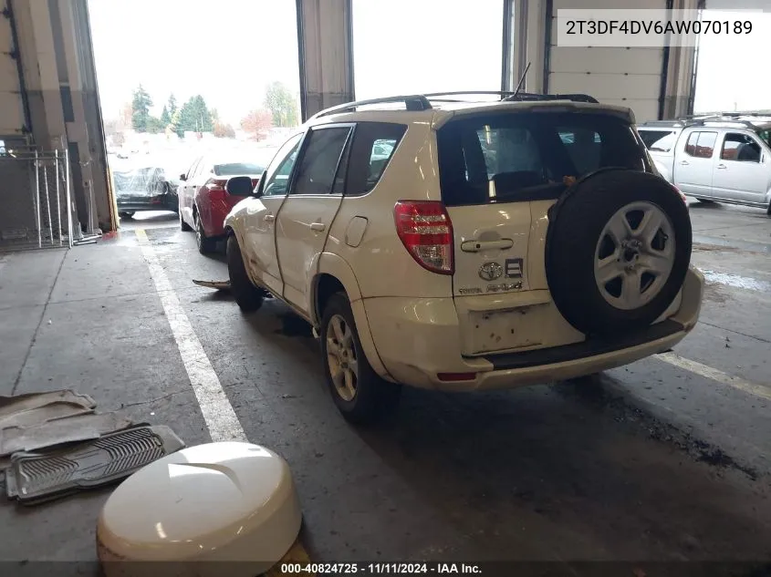 2010 Toyota Rav4 Limited VIN: 2T3DF4DV6AW070189 Lot: 40824725