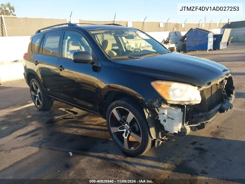 2010 Toyota Rav4 VIN: JTMZF4DV1AD027253 Lot: 40828940