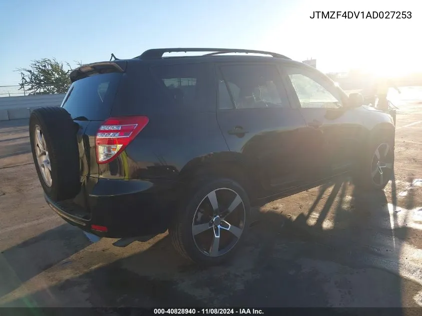 2010 Toyota Rav4 VIN: JTMZF4DV1AD027253 Lot: 40828940