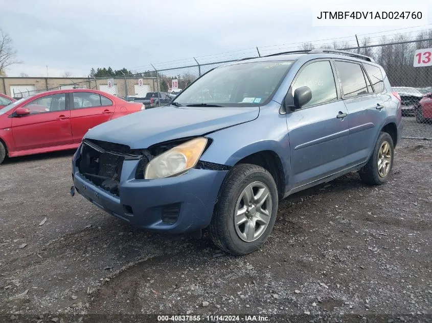 JTMBF4DV1AD024760 2010 Toyota Rav4