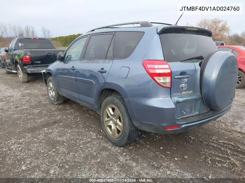 JTMBF4DV1AD024760 2010 Toyota Rav4