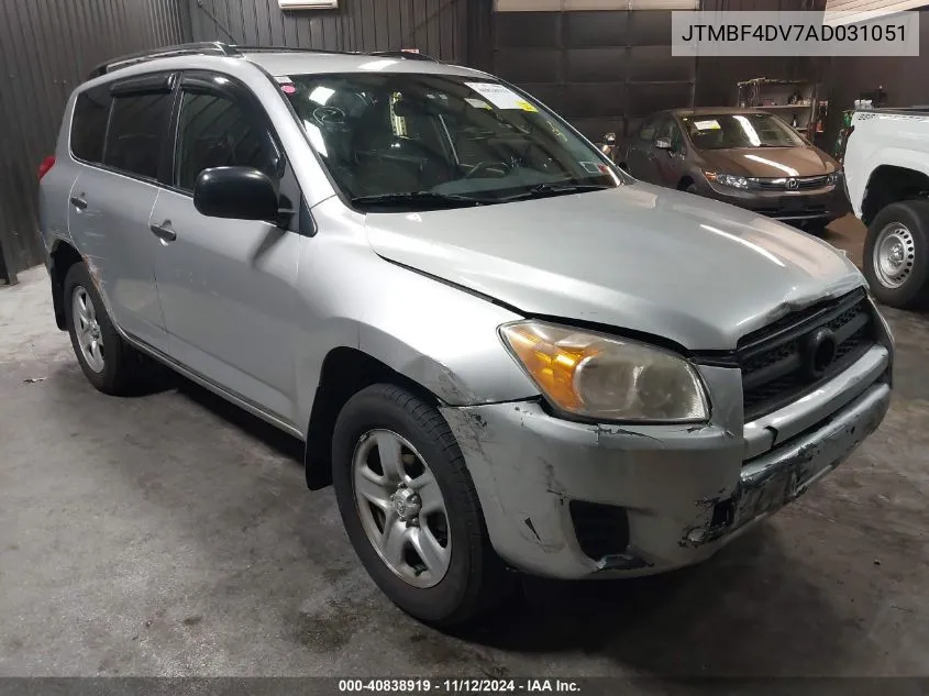 2010 Toyota Rav4 VIN: JTMBF4DV7AD031051 Lot: 40838919