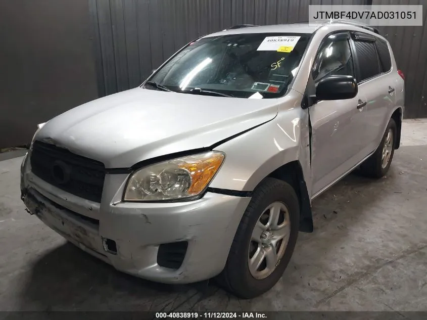 2010 Toyota Rav4 VIN: JTMBF4DV7AD031051 Lot: 40838919