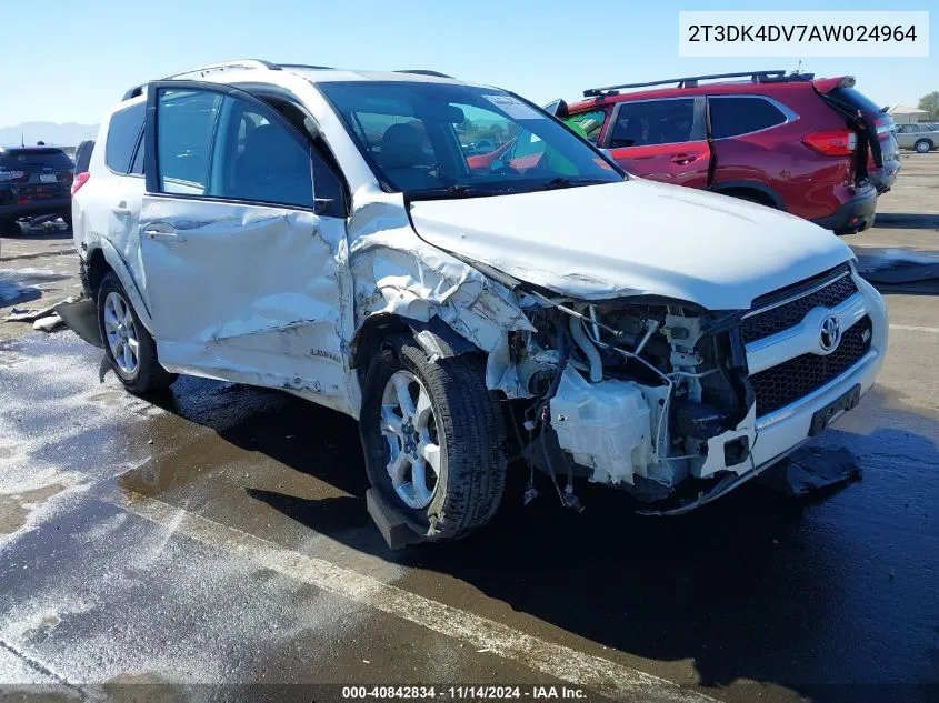 2010 Toyota Rav4 Limited VIN: 2T3DK4DV7AW024964 Lot: 40842834