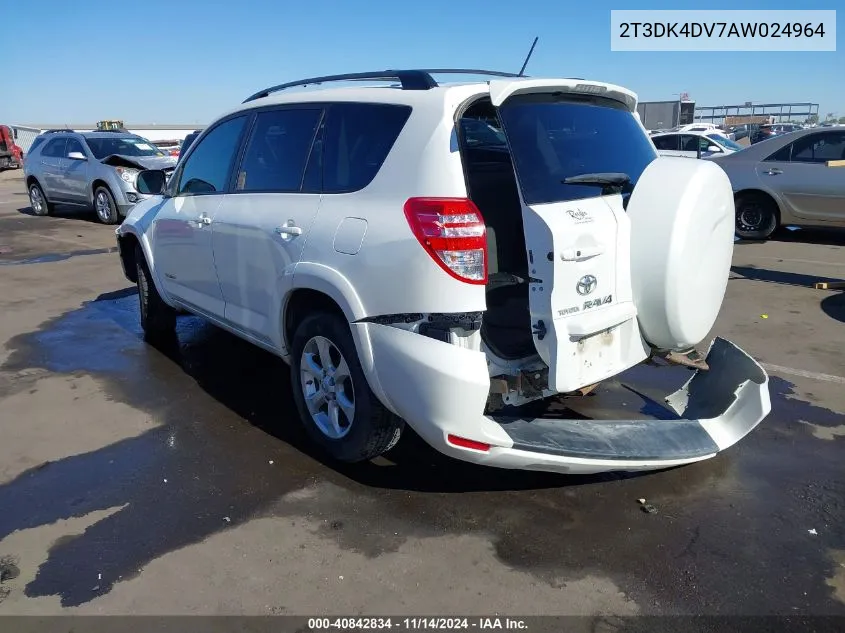 2010 Toyota Rav4 Limited VIN: 2T3DK4DV7AW024964 Lot: 40842834