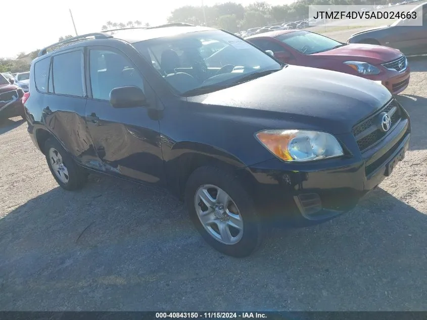 2010 Toyota Rav4 VIN: JTMZF4DV5AD024663 Lot: 40843150