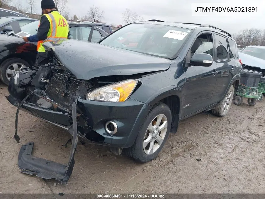 2010 Toyota Rav4 Limited VIN: JTMYF4DV6A5021891 Lot: 40860491