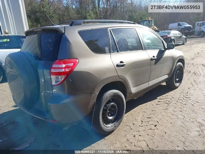 2010 Toyota Rav4 VIN: 2T3BF4DV9AW055953 Lot: 40865321