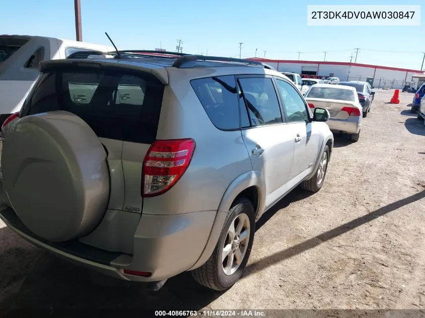 2010 Toyota Rav4 Limited VIN: 2T3DK4DV0AW030847 Lot: 40866763